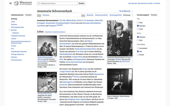 Wikipedia Annemarie Schwarzenbach